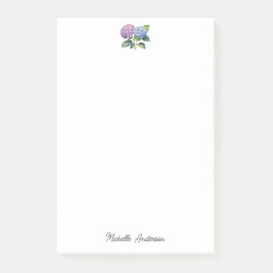 Elegante Trendy Waterverf Hydrangea Bloemstuk Post-it® Notes