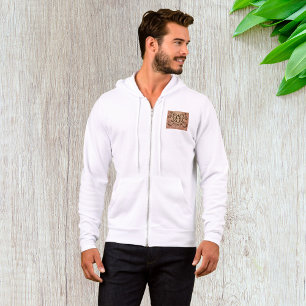 Elegante Tribal Swirl Tattoo stijl Hoodie