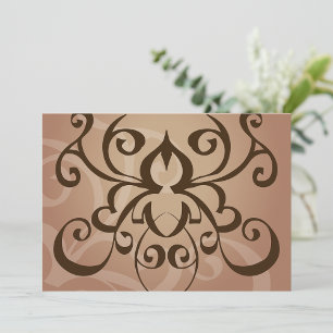 Elegante Tribal Swirl Tattoo stijl Kaart