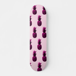 Elegante tropische roze ananas skateboard