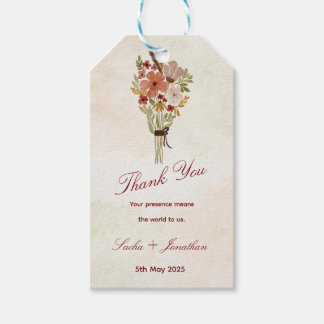 Elegante Trouw Bedank Businesskaart Cadeaulabel