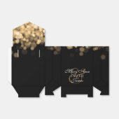 Elegante trouw goud lichtjes bedankdoosjes (Uitgevouwen)