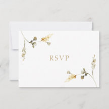 Elegante trouw-RSVP-kaart