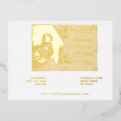 Elegante trouw-RSVP-kaarten – Aanpasbare gastenkaa Folie Uitnodiging Briefkaart (Voorkant)