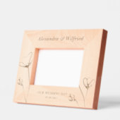 Elegante Trouwbloemen Custom Wood Lijsten Gegraveerde Lijstjes (Links)