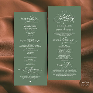 Elegante Trouwceremonie Orde Programma