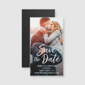 Elegante Trouwdag Kleine 'Save the Date' Magneten  (Voorkant / Achterkant)