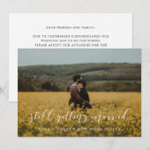 Elegante Trouwdatum nog steeds hetzelfde update Aankondiging (Voorkant / Achterkant)