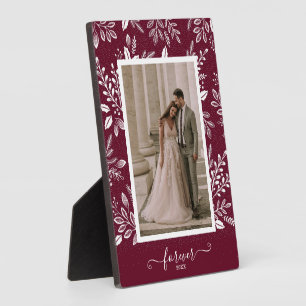 Elegante trouwfoto lijstloos fotostandaard fotoplaat
