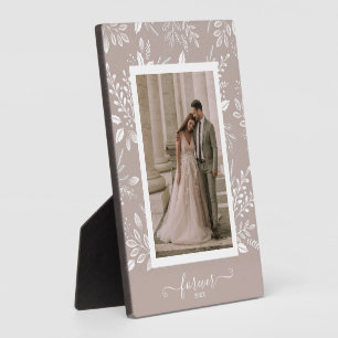 Elegante trouwfoto lijstloos schilderij ezel fotoplaat