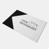 Elegante trouwfoto met persoonlijke fotografie deurmat (Schuin)