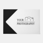 Elegante trouwfoto met persoonlijke fotografie deurmat (Voorkant)