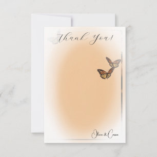 Elegante trouwfoto Vellum Edged gepersonaliseerd Bedankkaart