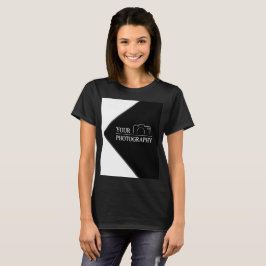 Elegante trouwfoto's met persoonlijke fotografie t-shirt