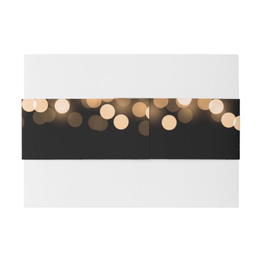 Elegante Trouwgoud Hollywood Glam Uitnodigingen Wikkel (Achterkant Voorbeeld)