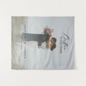 Elegante trouwjubelfoto van koppel wandkleed (Voorkant (horizontaal))