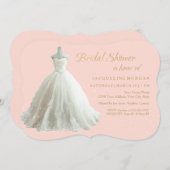 Elegante trouwjurk Vrijgezellenfeest Uitnodigen Kaart (Voorkant / Achterkant)