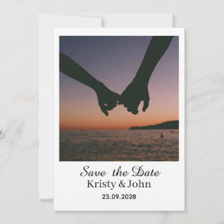 Elegante Trouwkaart om de datum te reserveren Save The Date