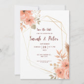 Elegante Trouwkaart Save The Date Minimaal Design Kaart (Voorkant)