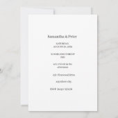 Elegante trouwkaart 'Save the Date' Save The Date (Achterkant)