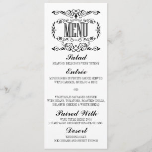 elegante trouwmenukaarten menu