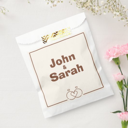 Elegante Trouwpapieren Tas – Uniek Ontwerp Bedankzakje (Gezegeld)