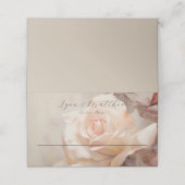 Elegante trouwplaatskaart zomer Rozen (Buitenkant ongevouwen)