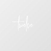 Elegante Trouwplaatskaarten Raamsticker (Vel)