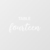 Elegante Trouwplaatskaarten Raamsticker (Vel)