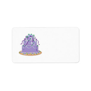 Elegante trouwtaart etiket