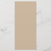Elegante trouwtafel instelling bedankkaart programma (Achterkant)