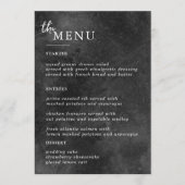 Elegante Trouwtafel Menu Kaarten Flat Menu (Voorkant)