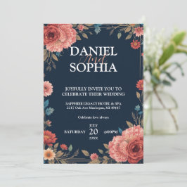 Elegante Trouwuitnodiging Ontwerpen - Vier Liefde Kaart