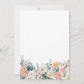 Elegante Tuin Bloemen Groen 90e Verjaardagsfeest Kaart (Achterkant)