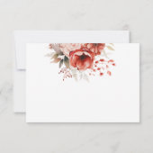 Elegante tuin bruiloft RSVP kaartje (Achterkant)