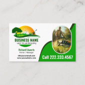 Elegante tuinarchitectuur visitekaartje (Voorkant)