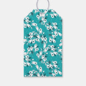 Elegante Tulp Bloem Patroon Botanische Kunst Ontwe Cadeaulabel (Voorkant)