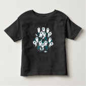 Elegante Tulp Bloem Patroon Botanische Kunst Ontwe Kinder Shirts (Voorkant)