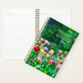Elegante Tulp Bloementuin gepersonaliseerd Planner (Display)