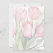 Elegante tulp Eerste Communie Kaart (Achterkant)