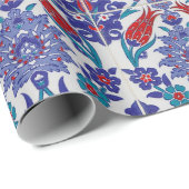 Elegante Tulp en Roos Bloemen Fotografie Cadeaupapier (Rol Hoek)