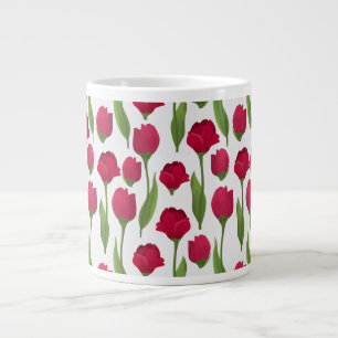 Elegante Tulp en Roos Bloemen Fotografy Extra Grote Beker