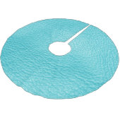 Elegante turquoise lederen textuur kerstboom rok (Gekanteld)