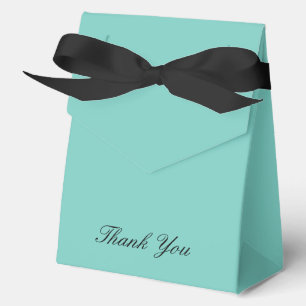 Elegante turquoise voorkeurskisten bedankdoosjes