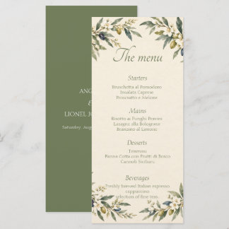 Elegante Tuscane Olijfgaard Huwelijk Menu