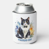 Elegante Tuxedo Kat Blikjeskoeler (Blikje Achterkant)