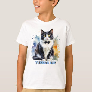 Elegante Tuxedo Kat T-shirt