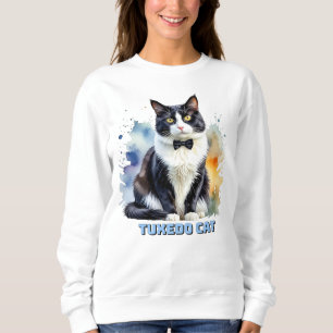 Elegante Tuxedo Kat Trui