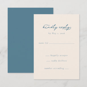 Elegante Tweekleur Minimalistische Uitnodiging