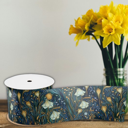 Elegante Twilight Garden Floral Botanical Lint